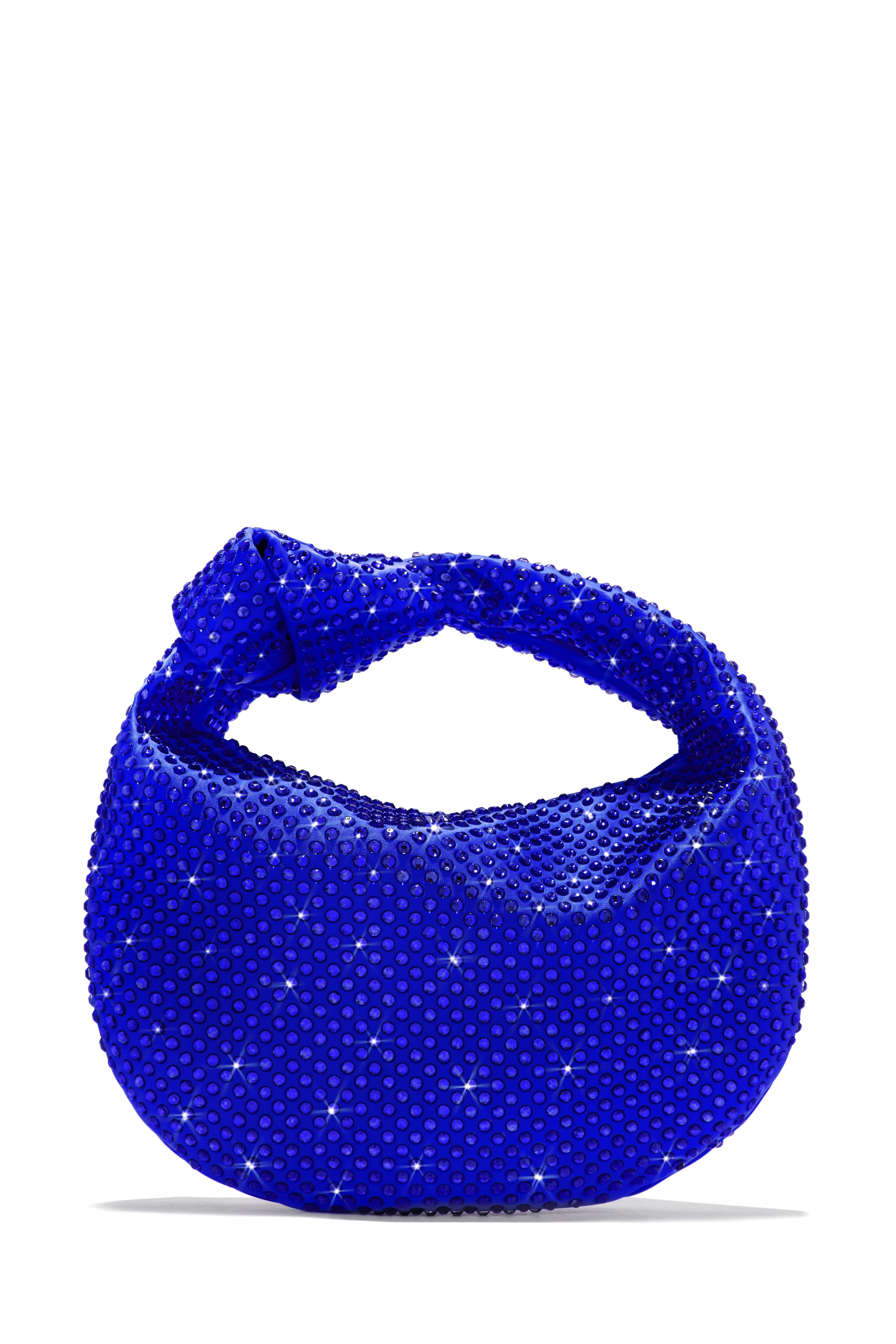 Vacay Nights Embellished Knot Detail Bag - Blue