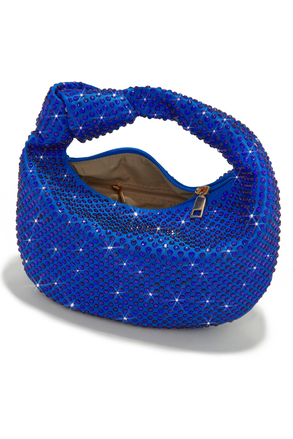 Vacay Nights Embellished Knot Detail Bag - Blue